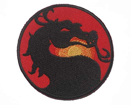 MK Dragon Logo - Mortal Kombat Dragon Sub Zero MK LOGO Sew Iron On Patch Badge