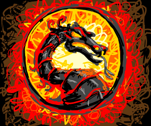 MK Dragon Logo - MK Dragon Logo drawing by Summahhhhhh - Drawception