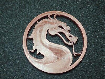 MK Dragon Logo - MORTAL KOMBAT DRAGON logo gold Metal Keychain -TWO - Free domestic ...