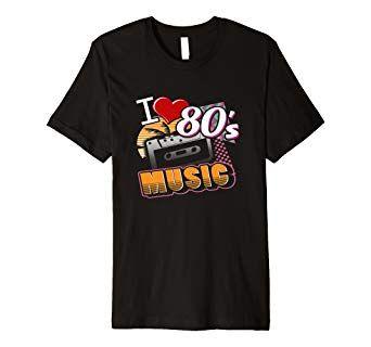 80s Clothing and Apparel Logo - 80s - I Love The 80s Shirt - Eighties T Shirt: Amazon.co.uk: Clothing