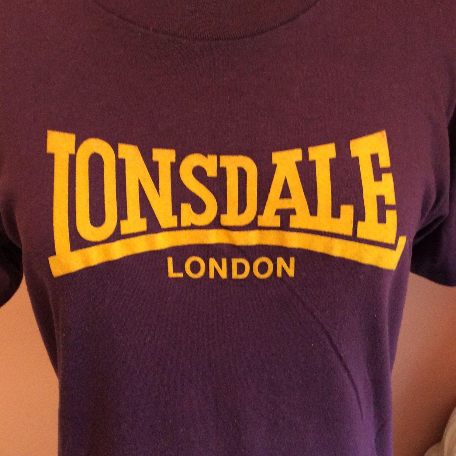 80s Clothing and Apparel Logo - Vintage 80s, Tshirt, Lonsdale London, Boxing, Sports Apparel (B129 ...