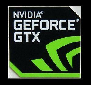 NVIDIA GeForce Logo - NVIDIA GEFORCE GTX Sticker 17.5 x 17.5mm Case Badge Logo USA Seller ...