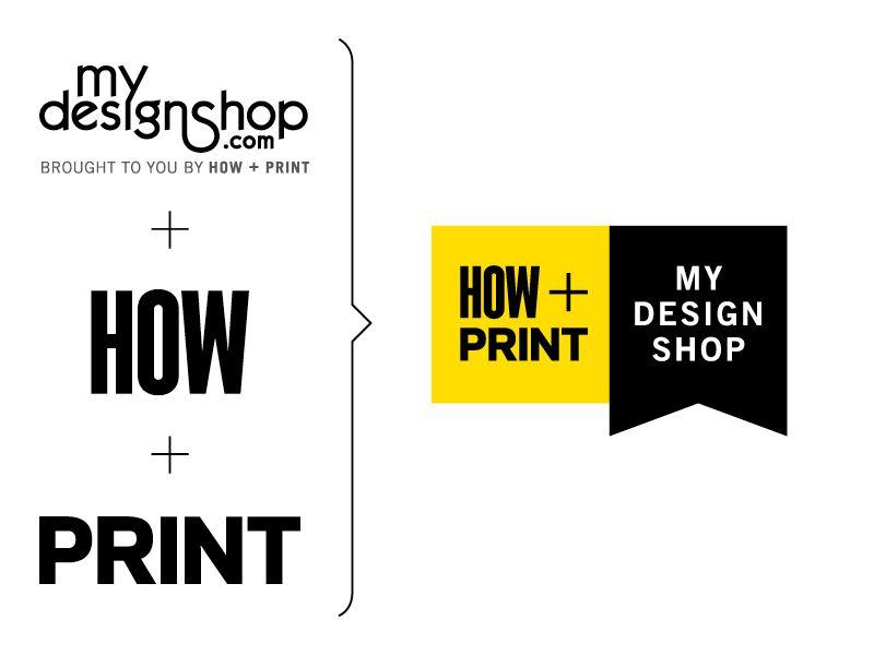 Print Shop Logo - HOW + Print My Design Shop Logo Evolution by Adam Ladd | Dribbble ...