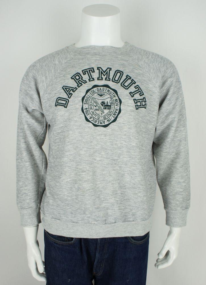 80s Clothing and Apparel Logo - vintage 80's champion printed dartmouth university raglan sweatshirt ...