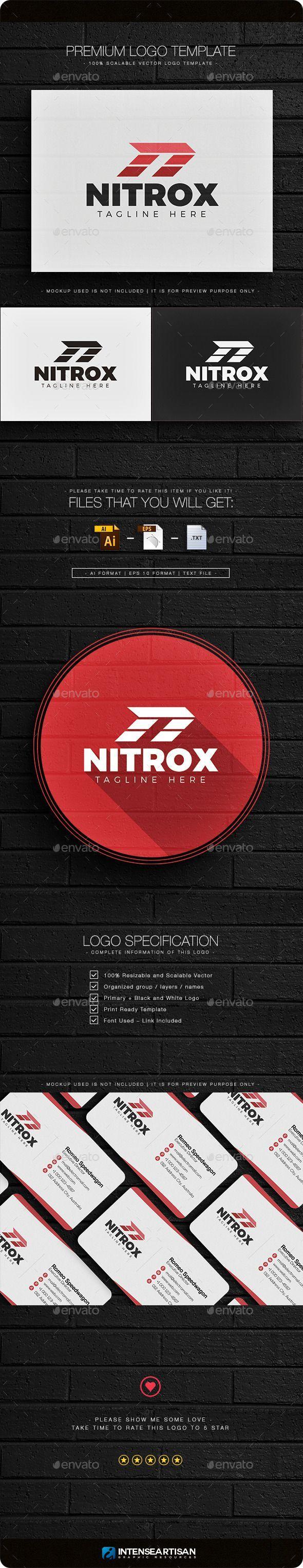 Only with Red N Logo - Nitrox - Letter N Logo | Fonts-logos-icons | Logo templates, Logos ...