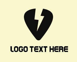 Pick Logo - Logo Maker this Thunder Pick Logo Template Instantly