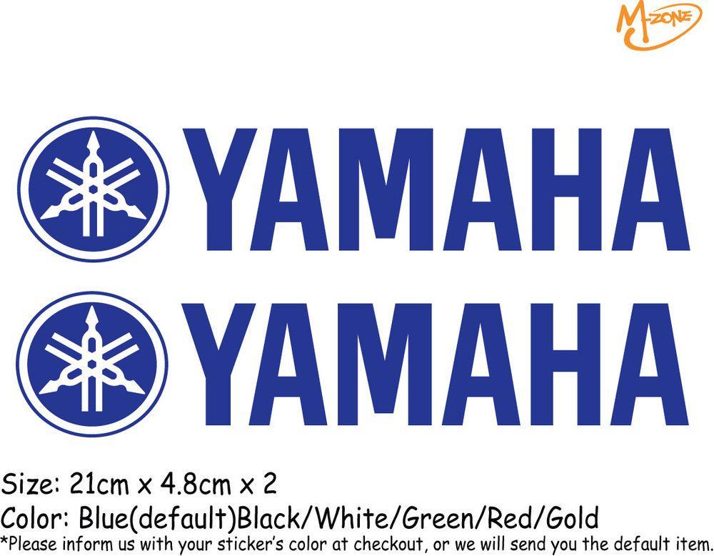 Yamaha Motorcycle Logo - 2 Pcs YAMAHA Logo Reflective Stickers Motorcycle Decals Stickers ...