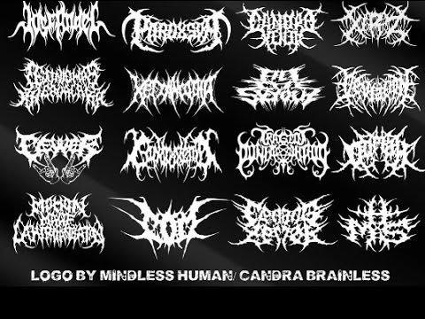 Metal Logo - drawing brutal death metal logo 2014 part I - YouTube
