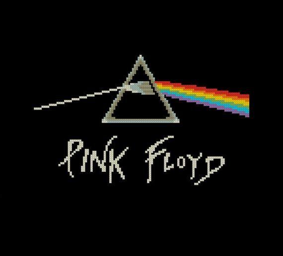 Pink Floyd Band Logo - Cross stitch pattern PDF Rock Music Band Logo Pink Floyd