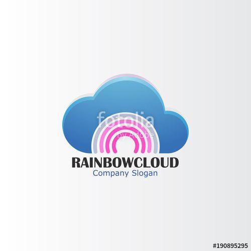 Rainbow Cloud Logo - Rainbow Cloud Logo Stock Image And Royalty Free Vector Files