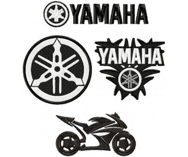 Yamaha Motorcycle Logo - Yamaha logo machine embroidery design for instant download. YAMAHA