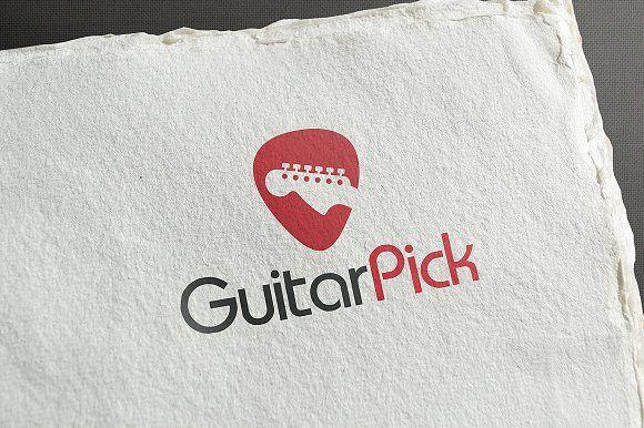 Pick Logo - Guitar Logo Template ~ Logo Templates ~ Creative Market