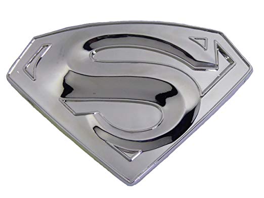 Silver Superman Logo - Amazon.com: Superman Belt Buckle DC Comics Warner Bros Original Logo ...
