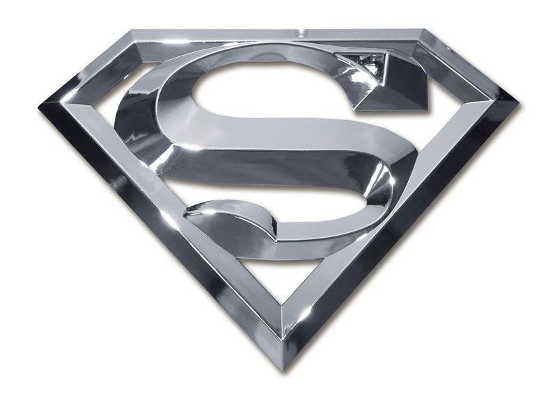 Silver Superman Logo - Superman Chrome Emblem | Elektroplate