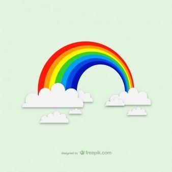 Rainbow Cloud Logo - Rainbow Clouds Vectors, Photo and PSD files