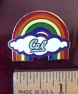Rainbow Cloud Logo - UNIV OF CALIFORNIA BERKELEY CAL BEARS RAINBOW CLOUD ENAMEL SCHOOL ...