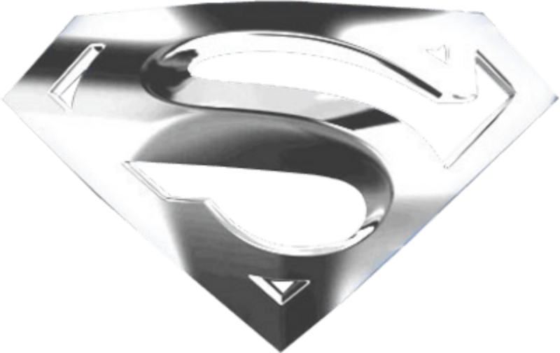 Silver Superman Logo - Superman Logo Silver Gray.png