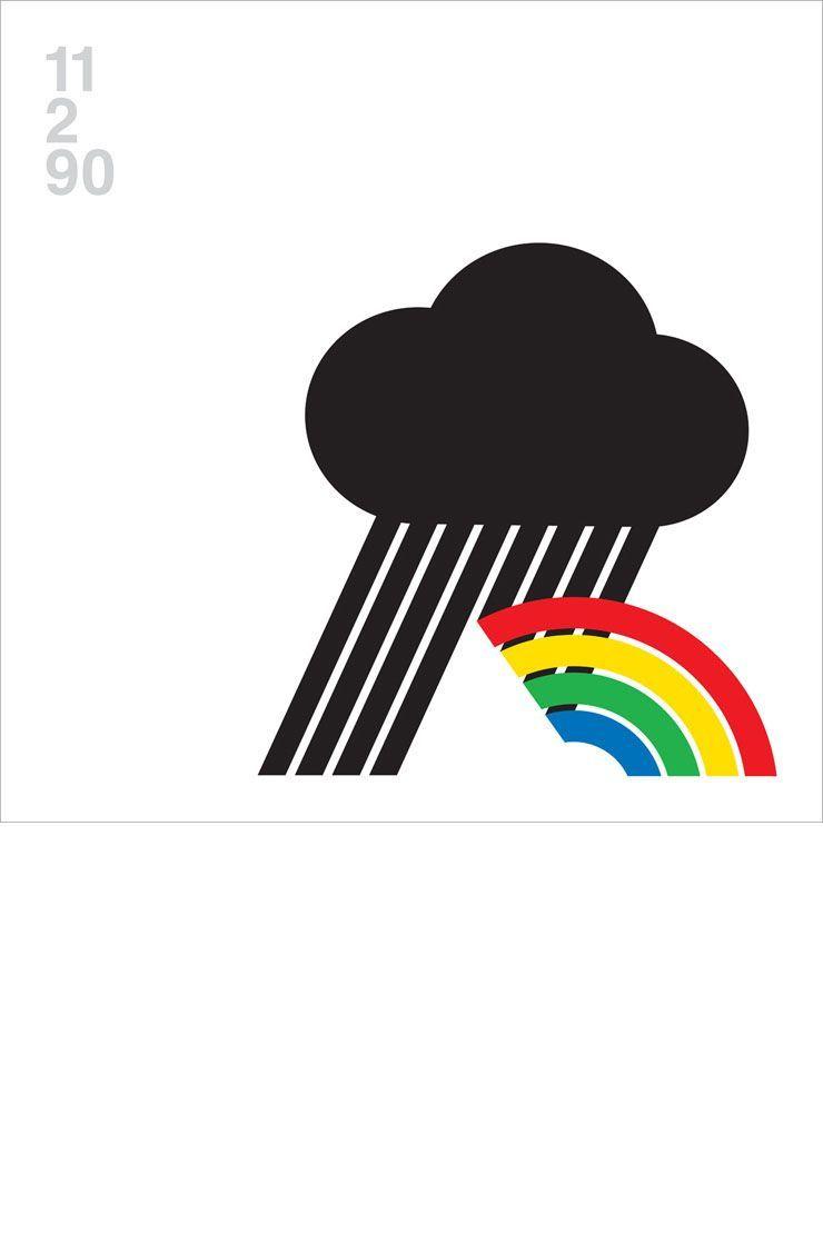 Rainbow Cloud Logo - change rain to rainbow | LOGO / BRAND / GRAPHIC DESIGN | Rainbow ...