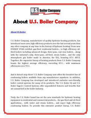 U.S. Boiler Company Logo - U.S. Boiler Company: Contact Us by Jasel Weilas - issuu