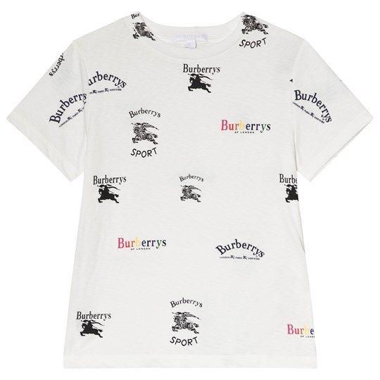 Burburry Logo - Burberry - White Burberry Logo Print Tee - Babyshop.com