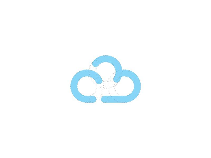 Rainbow Cloud Logo - CB Cloud Logo Design. Logo Design. Logo design, Logos, Logo
