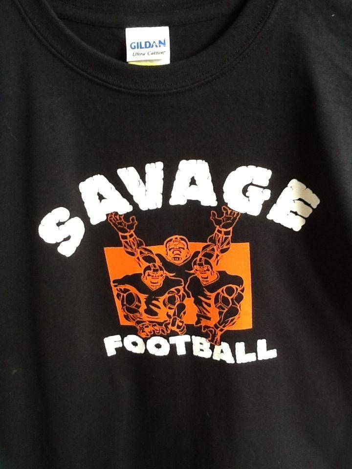 Savages Football Logo - Salmon Savage Football Show your Savage Pride while cheering on your ...