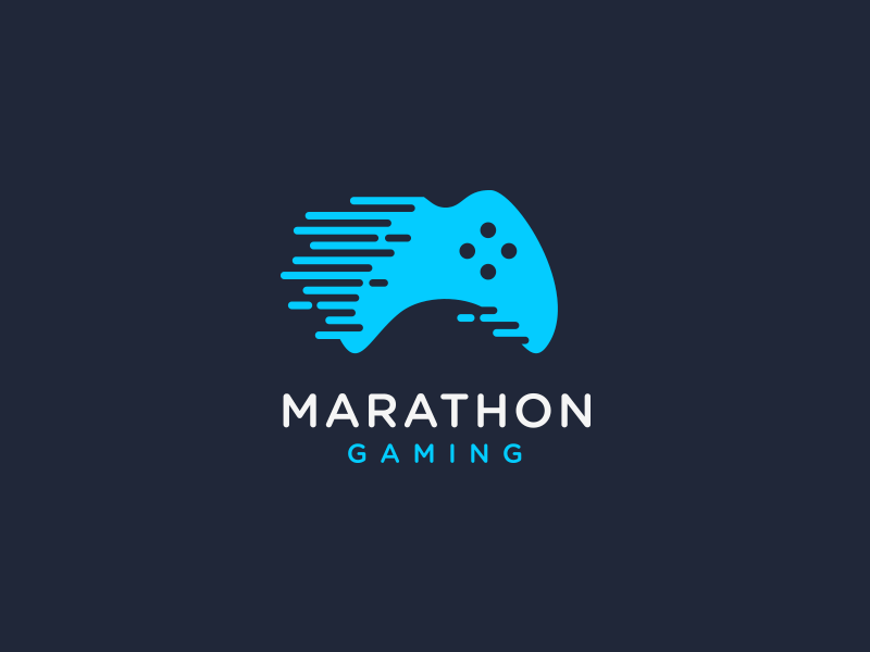 Blue Gaming Logo - Marathon Gaming