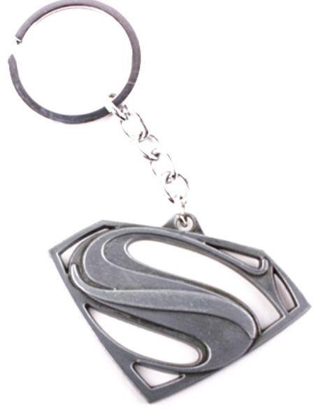 Silver Superman Logo - Vintage Silver Superman Logo Keychain