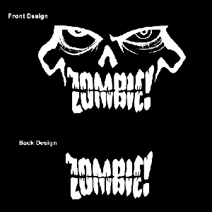 Black and Zombie Logo - Murder Gear — ZOMBIE! Flex-Fit Logo Cap!