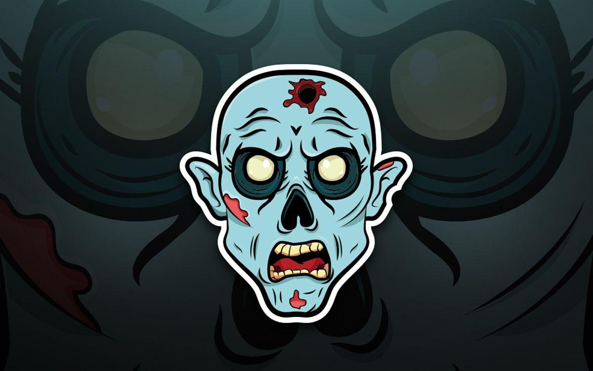 Zombie Logo - Zombie Mascot Logo. Zombie eSports Logo