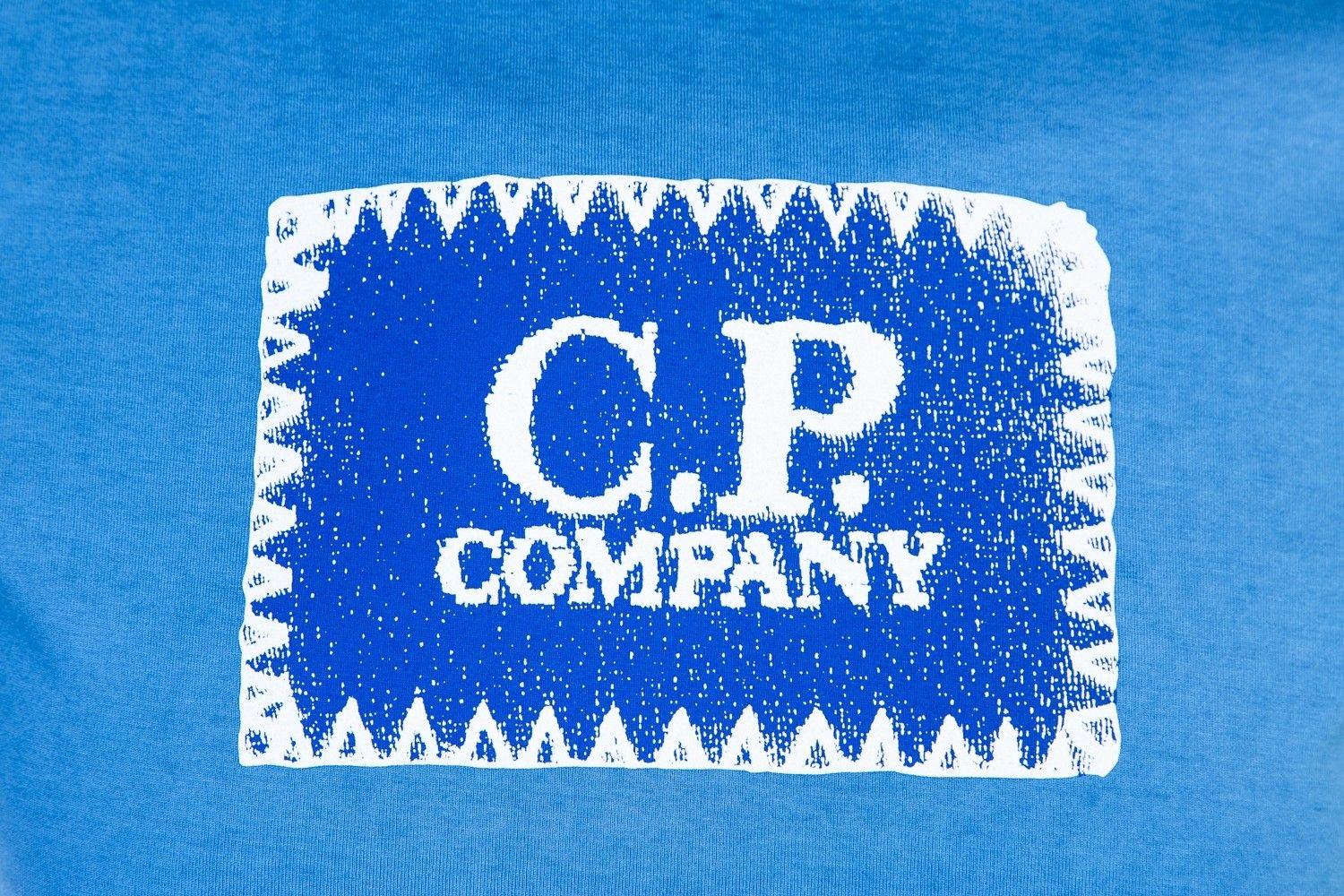 Co Blue Box Logo - CP Company Box Logo Dye T Shirt in Blue I CP Company I Norton Barrie