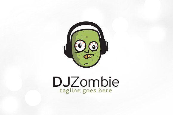 Zombie Logo - DJ Zombie Logo Template Logo Templates Creative Market