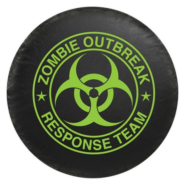 Black and Zombie Logo - Bully® - Black Spare Tire Cover with Zombie Logo