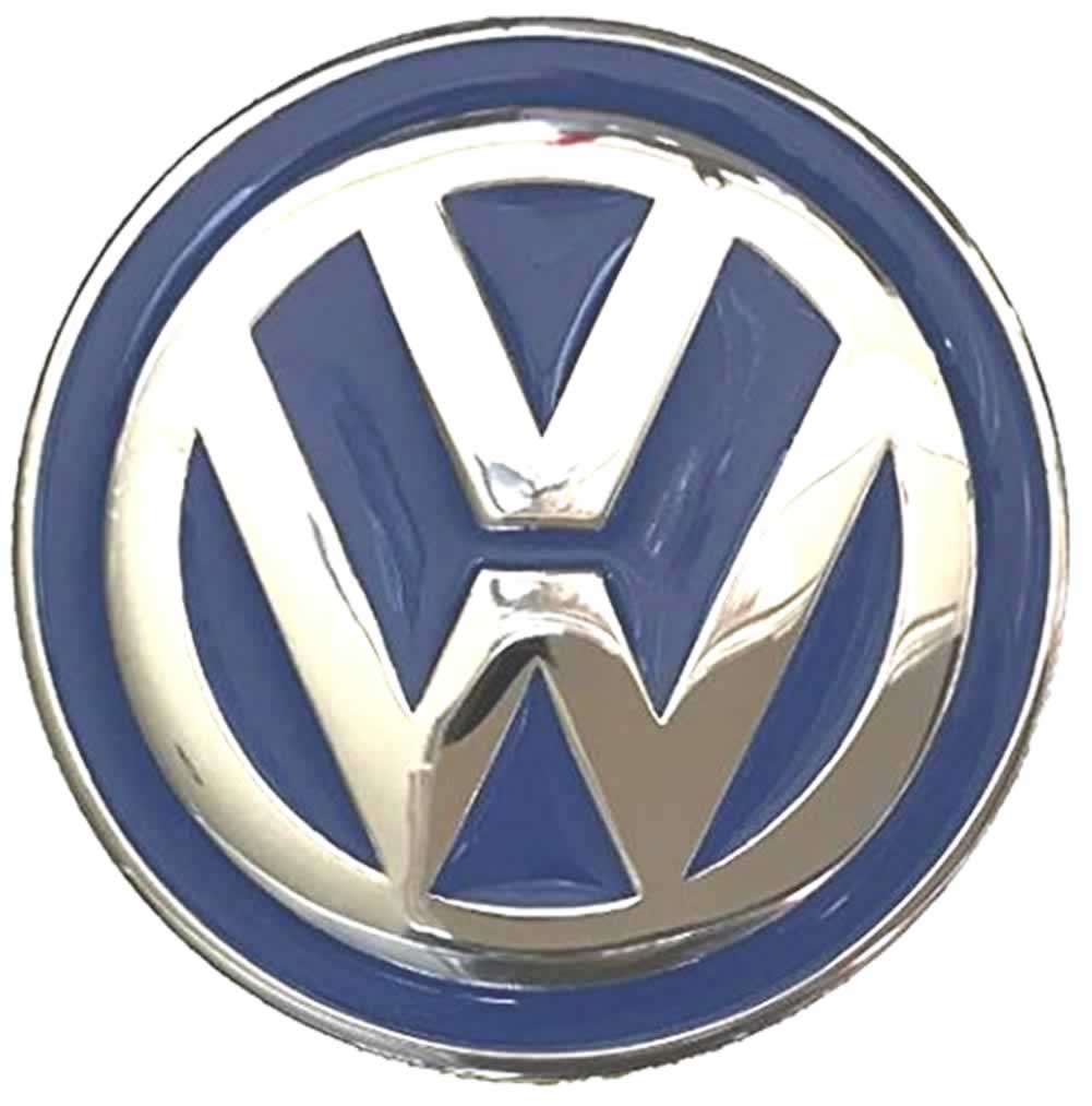 Box in Blue P Logo - VW Blue Logo Officially Licensed Belt Buckle with display stand and ...