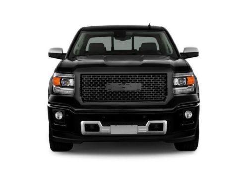 Black Grill for GMC Logo - GMC Sierra Grille Gloss Black Denali Style Full Replacement with ...