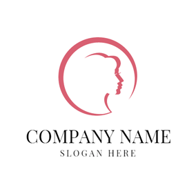 Woman with Red Hair Flowing Logo - Free Hair Logo Designs. DesignEvo Logo Maker