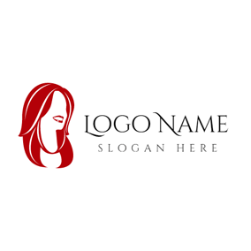 Lady with Flowing Hair Logo - Free Fashion Logo & Beauty Logo Designs | DesignEvo Logo Maker