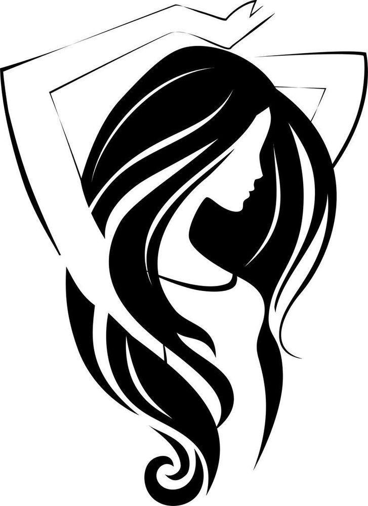 Woman with Red Hair Flowing Logo - Imgs For > Flowing Hair Silhouette | Raven and Red Haired Beauties