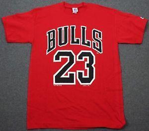 Michael Jordan 23 Logo - Vintage Chicago Bulls Michael Jordan #23 Logo 7 T-Shirt Red Mens ...