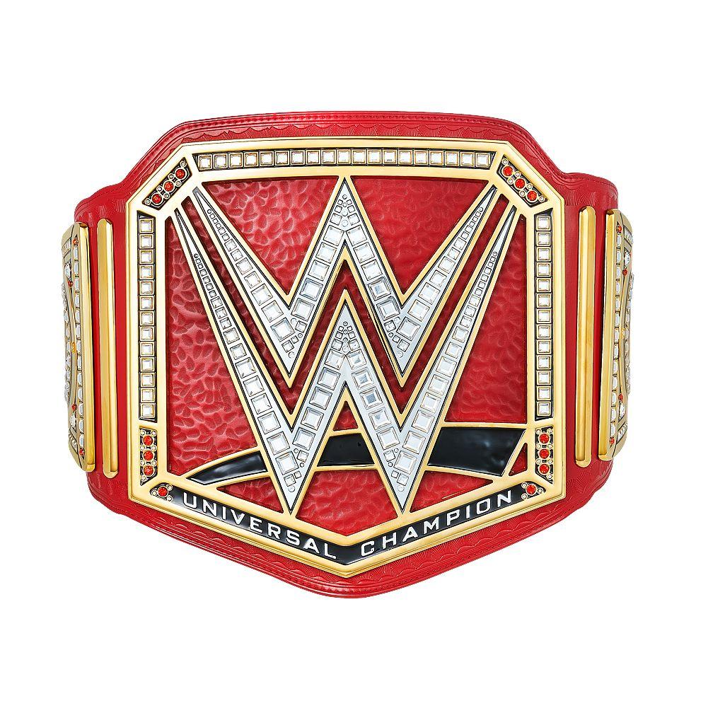 Red and Yellow with the Rock Restaurant in Title Logo - WWE Replica Championship Belts & Side Plates | WWE