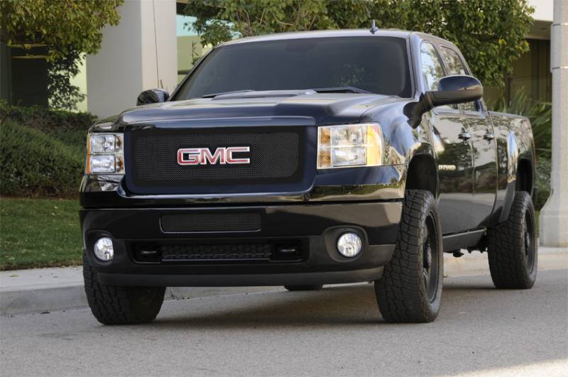 Black Grill for GMC Logo - GMC Sierra T-Rex Upper Class Polished Stainless Mesh Grille ...