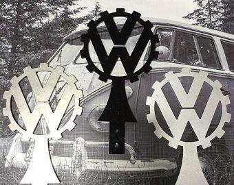 Vintage Cog Wheel VW Logo - Vintage Volkswagen Mr Bubble Head Stainless Steel VW Art | Etsy