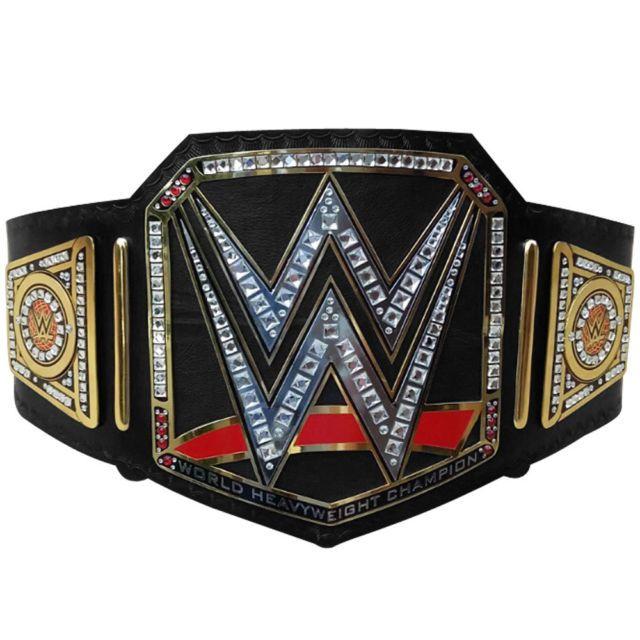 Blets Title Logo - WWE World Heavy Weight Championship Belt Real Leather Replica Title