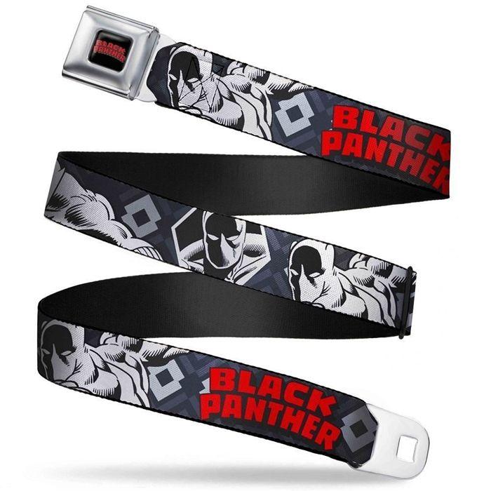 Blets Title Logo - Black Panther Title Logo Seatbelt Belt