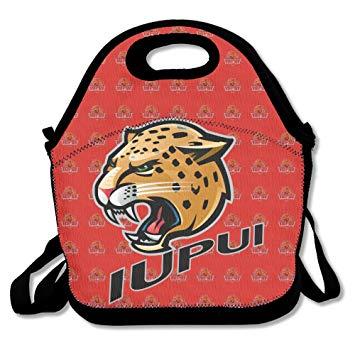 IUPUI Jaguars Logo - NCAA Indiana University IUPUI Jaguars Logo Lunch Tote Bag: Amazon.co