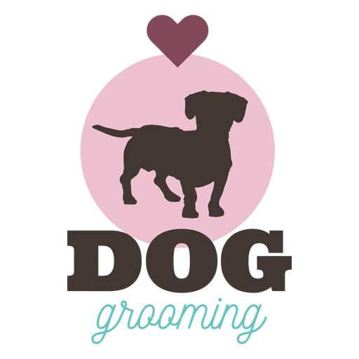 Cool Unknown Logo - Dog Grooming Heart Logo Transparent PNG SVG Vector Cool Pet Logos ...