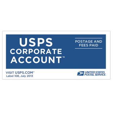 Usps.com Logo - USPS Corporate Account Postage/Fees Paid Label | USPS.com