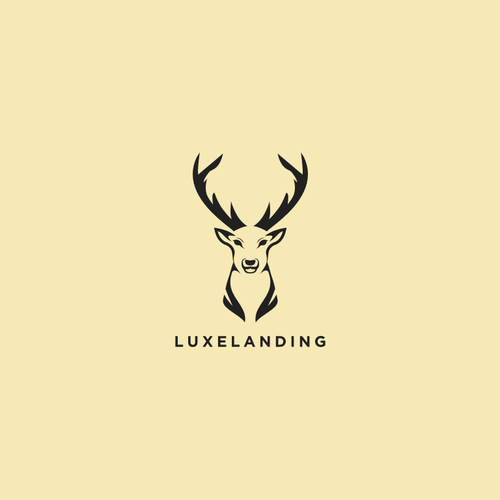 Stag Logo - Brand Logo of Simple Design of a Stag (Male Deer) Head | Logo design ...