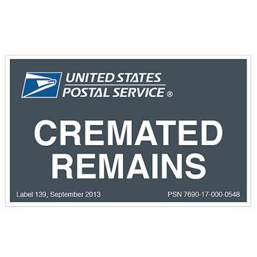 Usps.com Logo - Cremated Remains Label