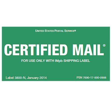 Usps.com Logo - Certified Mail Label